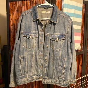 TOPSHOP Denim Jean Jacket size 12 oversized